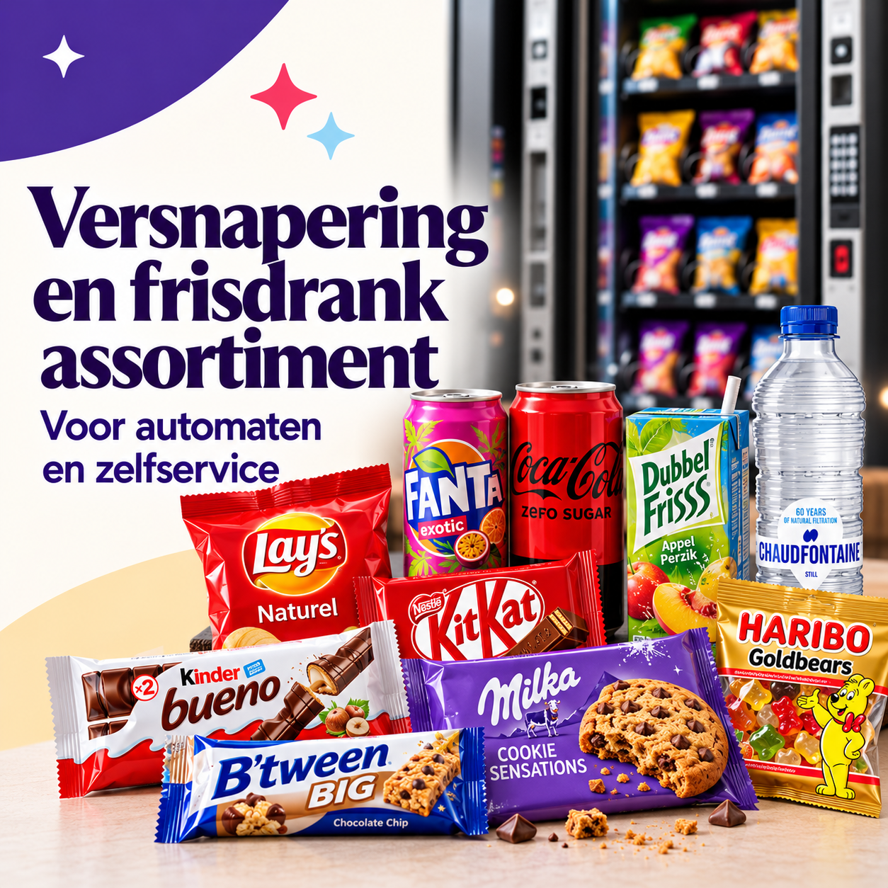 Versnaperingen en frisdrank