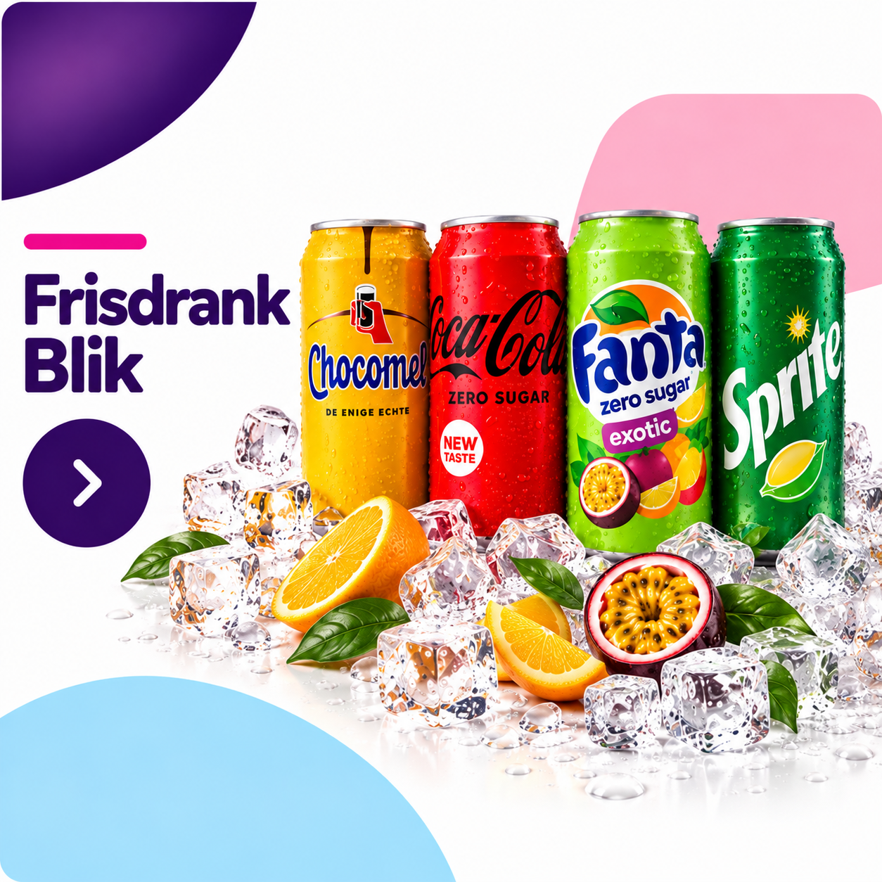 Frisdrank in blik