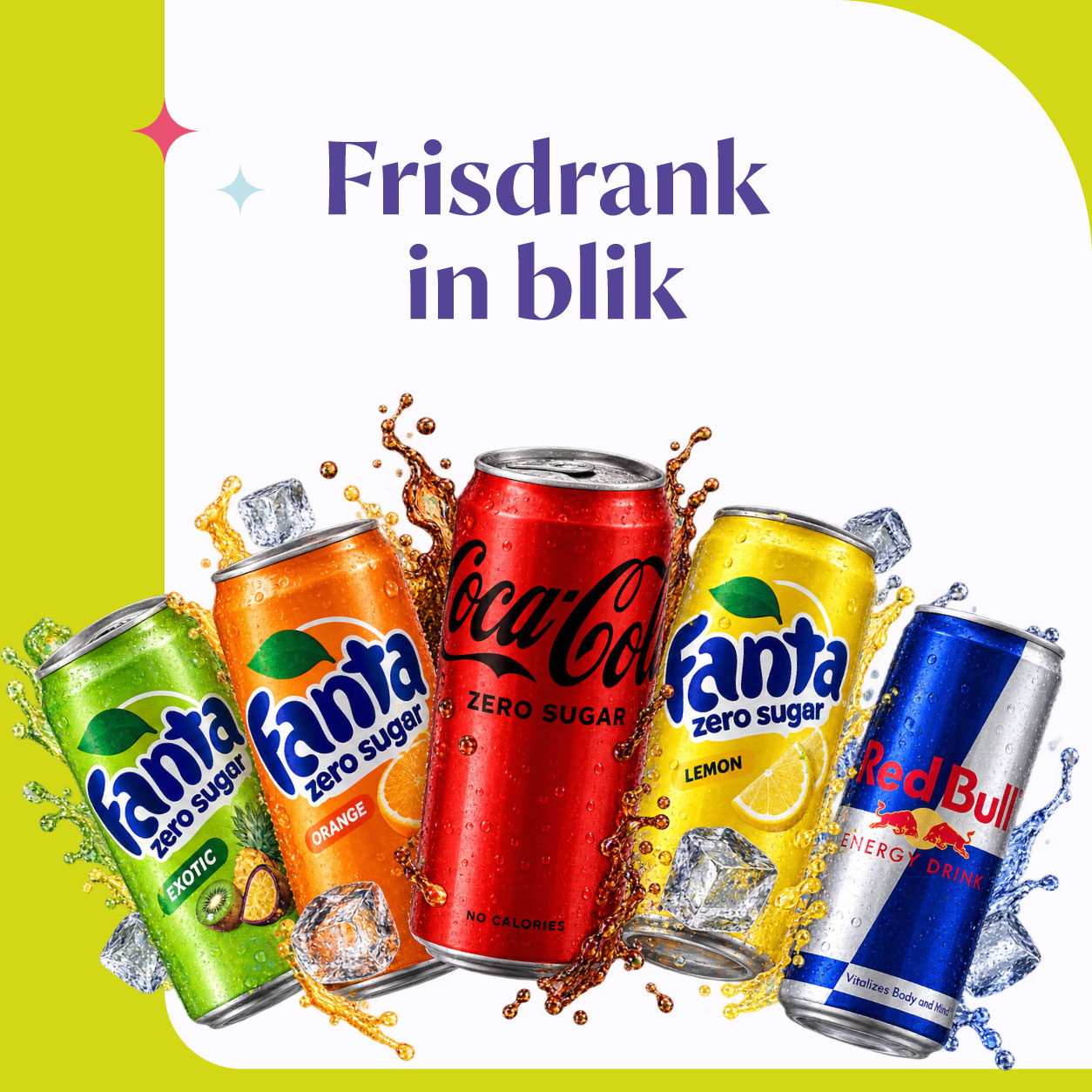Frisdrank in blik