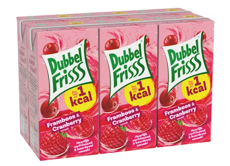 Dubbelfrisss Framboos&Cranberry 6x 20cl