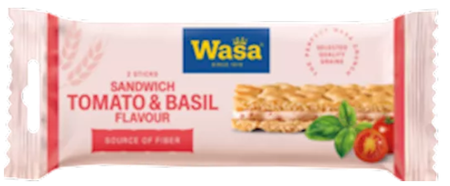 Wasa Sandwich Tomaat & Basilicum (Rood)