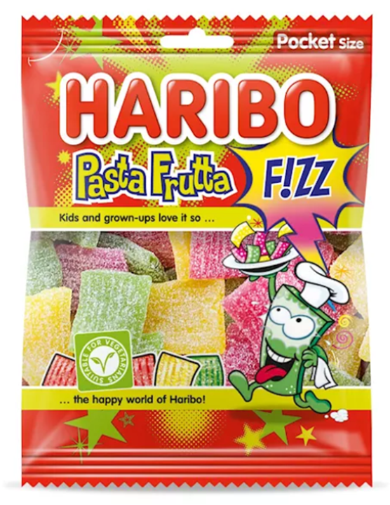 Haribo Pasta Frutta (Vegan) 70gr ( per doos 28 stuks)