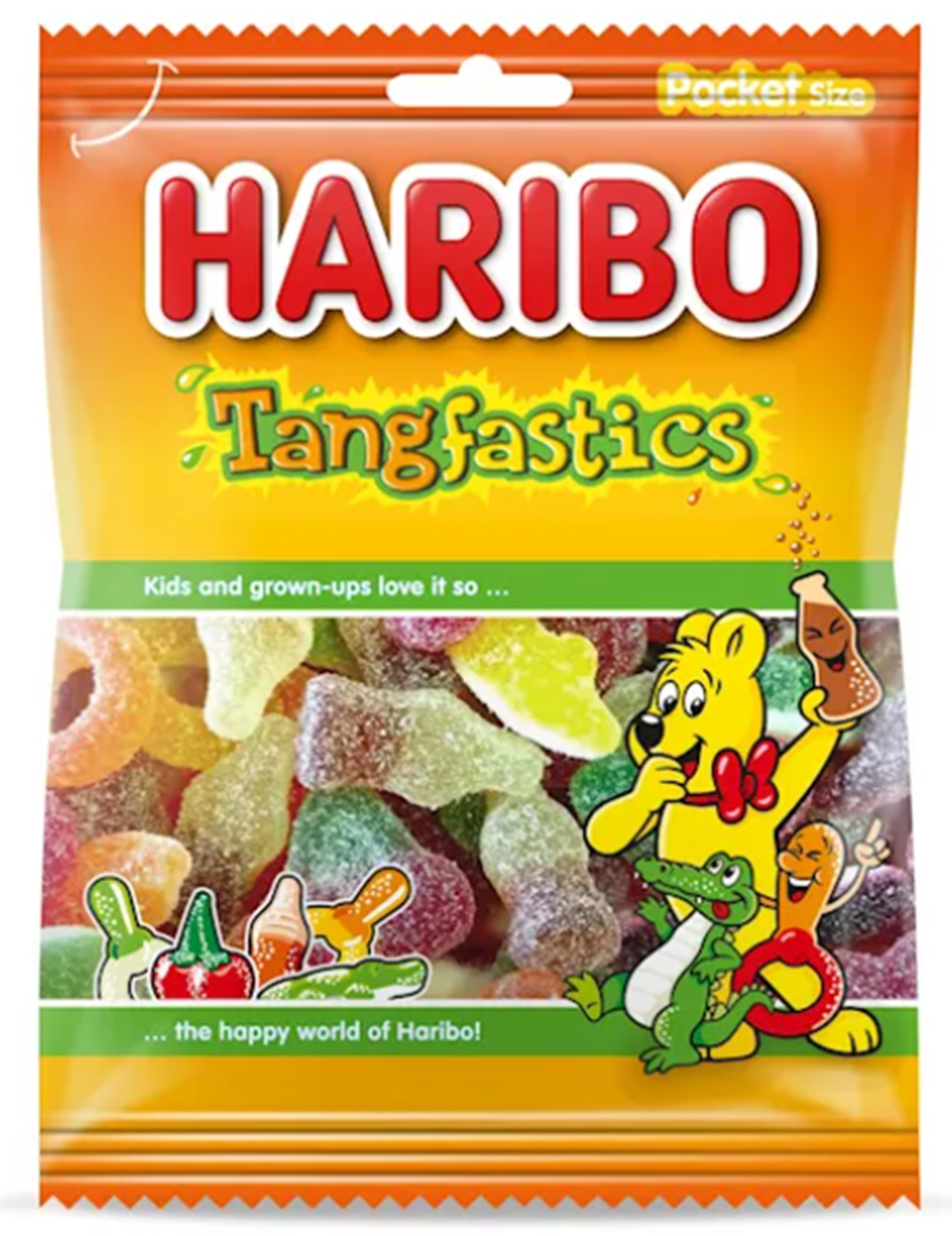 Haribo Tangfastics zakje 75gr (per Doos 28 stuks)