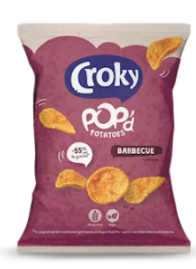 Croky Pop'd Potatoes Barbecue zakje 23gr