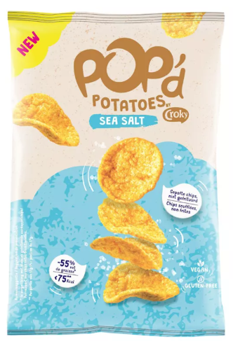 Croky Pop'd Potatoes Seasalt zakje 17gr