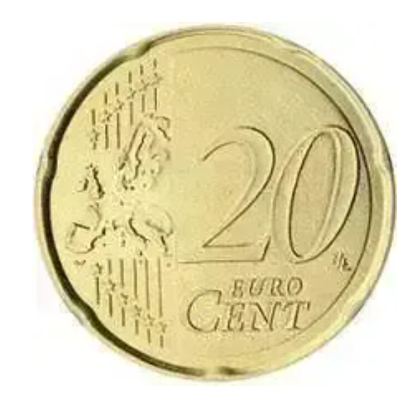 Wisselgeld € 0.20 (Zakje €10,-)