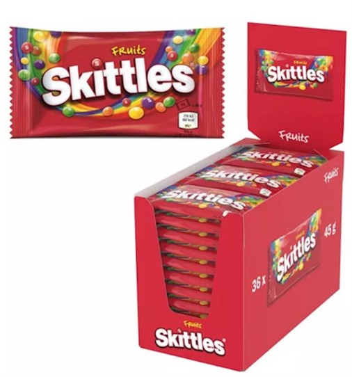 Skittles Fruit zakje 45gr (groot)