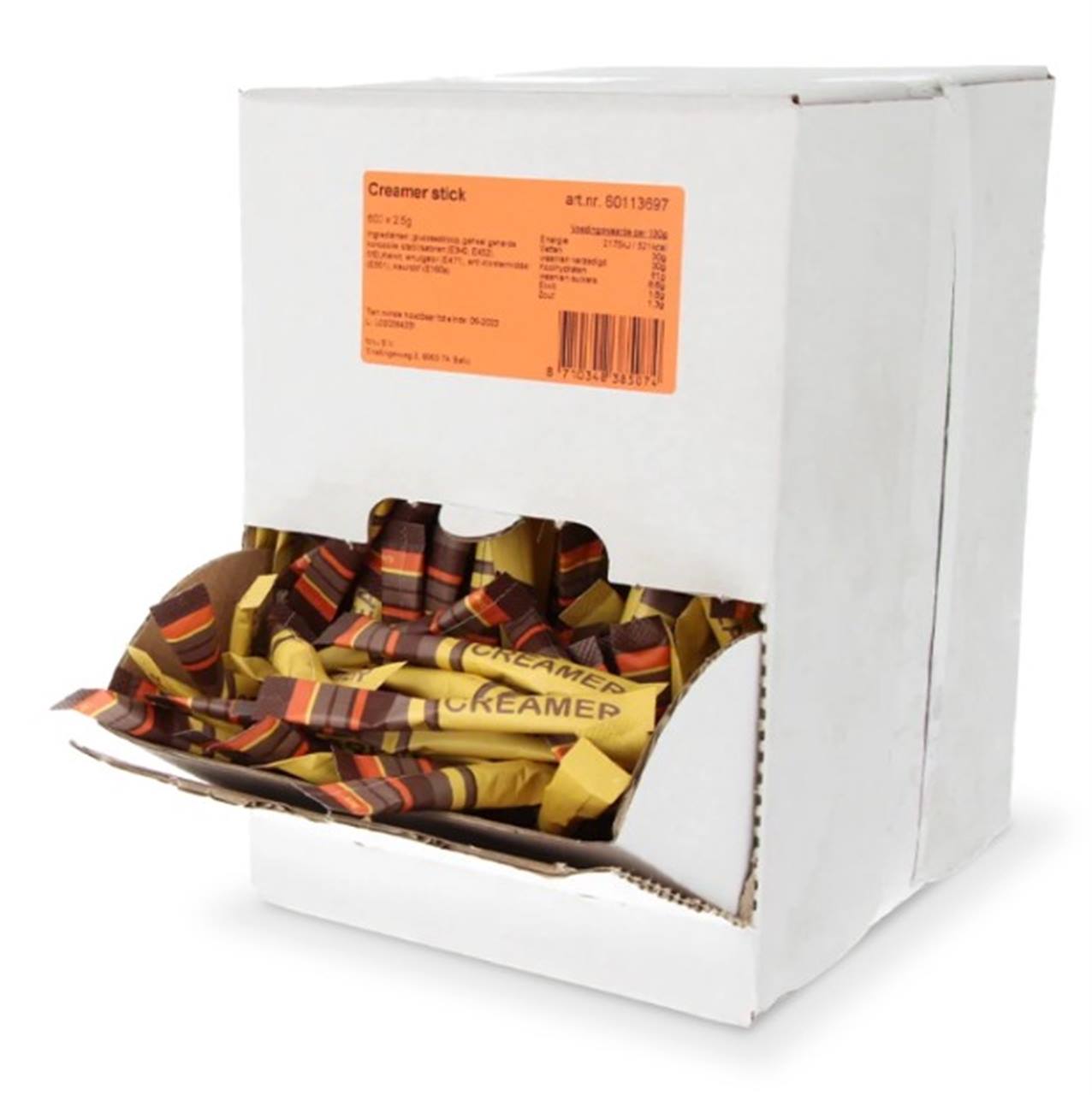 Creamersticks dispenser 2.5 gr - 600 stuks per doos