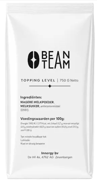 Bean Team Cappuccino Topping "Level" zak 750 gram