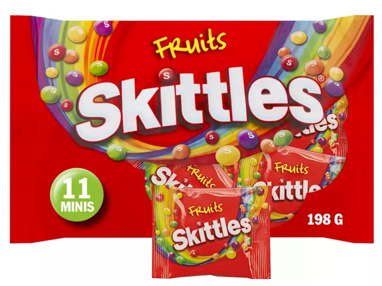 Skittles Fruit uitdeelzak 18 gram (Zak met 11 zakjes)