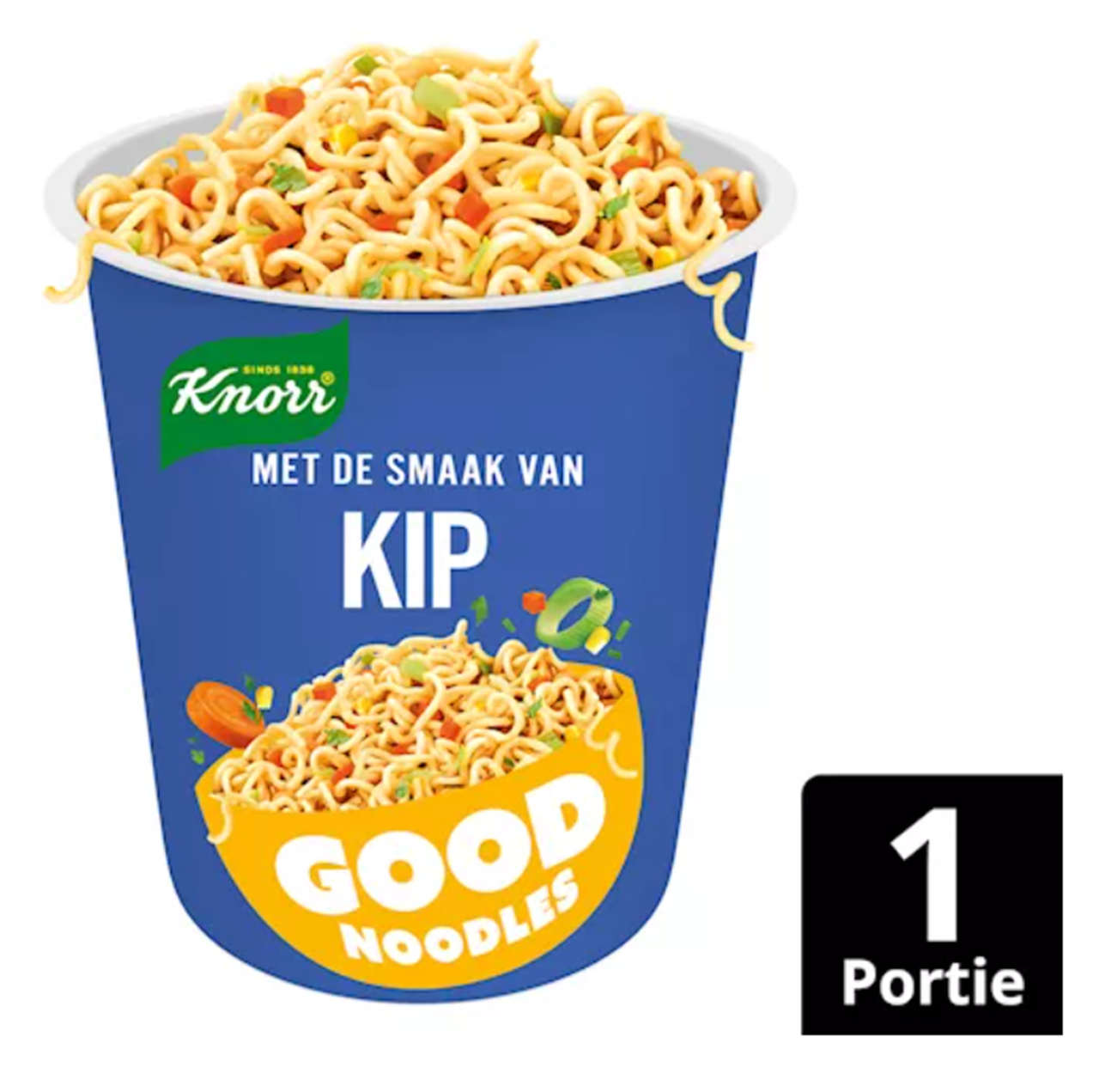 Knorr Good Noodles Kip beker 65gr (Tray 8 stuks)